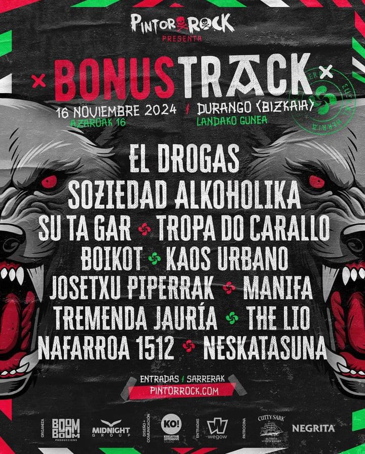 Viaje en autobús al Pintor Rock «Bonus Track Durango» 2024